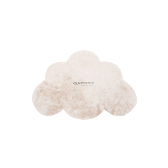 MyLuna 856 krém színű felhőalakú puha gyerekszőnyeg 106-71 cm