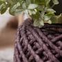 Kép 2/3 - MyPouf Royal 888 Lila színű kör alakú pouf ülőke
