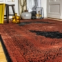Kép 5/5 - myPalace 160 Tégla és fekete mintás luxus szőnyeg