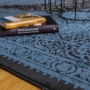 Kép 2/5 - myPalace 160 Zafir Kék és fekete mintás luxus szőnyeg