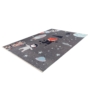 Kép 3/5 - MyGréta 600 szürke színű állatfigurás űrhajós gyerekszőnyeg 120-170