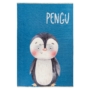 Kép 1/5 - MyGréta 611 Kék színű Pingvin mintás gyerekszőnyeg 120-170
