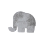 Kép 1/5 - MyLuna 854 Szürke színű elefánt alakú puha gyerekszőnyeg 99-76