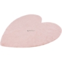 Kép 3/5 - MyLuna 895 púder rózsaszín színű szív alakú puha gyerekszőnyeg 86-86cm