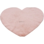 Kép 4/5 - MyLuna 895 púder rózsaszín színű szív alakú puha gyerekszőnyeg 86-86cm