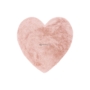 Kép 1/5 - MyLuna 895 púder rózsaszín színű szív alakú puha gyerekszőnyeg 86-86cm