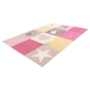 Kép 3/5 - MyStars 411 pink színű kockamintás gyerekszőnyeg 120-170